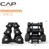 image:imageCAP Barbell Neoprene Dumbbell Weights Pairs amp Sets  Black32 lb Set