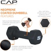 image:imageCAP Barbell Neoprene Dumbbell Weights Pairs amp Sets  Black5 lb Pair