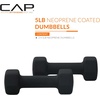 image:imageCAP Barbell Neoprene Dumbbell Weights Pairs amp Sets  Black5 lb Pair