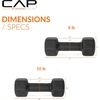 image:imageCAP Barbell Neoprene Dumbbell Weights Pairs amp Sets  Black56 lb Set