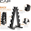 image:imageCAP Barbell Neoprene Dumbbell Weights Pairs amp Sets  Black56 lb Set