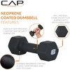 image:imageCAP Barbell Neoprene Dumbbell Weights Pairs amp Sets  Black6 lb Pair