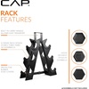 image:imageCAP Barbell Neoprene Dumbbell Weights Pairs amp Sets  Black60 lb Set