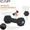image:imageCAP Barbell Neoprene Dumbbell Weights Pairs amp Sets  Black60 lb Set