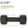 image:imageCAP Barbell Neoprene Dumbbell Weights Pairs amp Sets  Black8 lb Pair