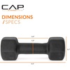 image:imageCAP Barbell Neoprene Dumbbell Weights Pairs amp Sets  Black9 lb Pair