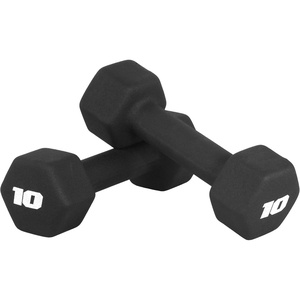 image:imageCAP Barbell Neoprene Dumbbell Weights Pairs amp Sets  Black10 lb Pair