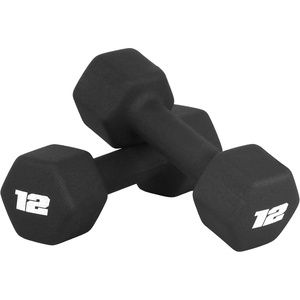 image:imageCAP Barbell Neoprene Dumbbell Weights Pairs amp Sets  Black12 lb Pair