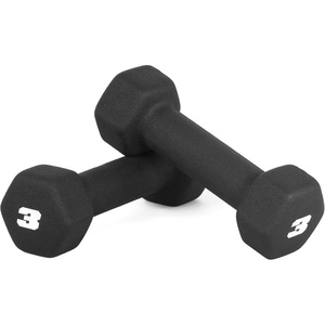 image:imageCAP Barbell Neoprene Dumbbell Weights Pairs amp Sets  Black3 lb Pair