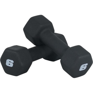 image:imageCAP Barbell Neoprene Dumbbell Weights Pairs amp Sets  Black6 lb Pair